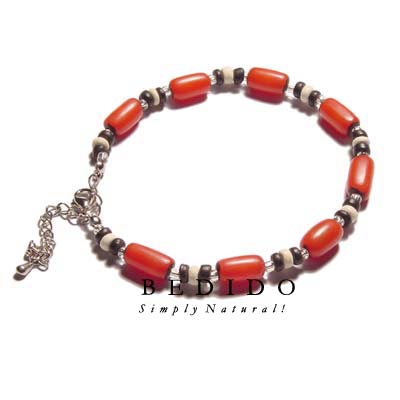 Ethnic Red Buri Natural Anklets