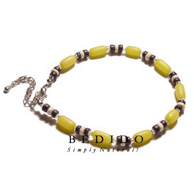 Ethnic Yellow Buri Natural Anklets