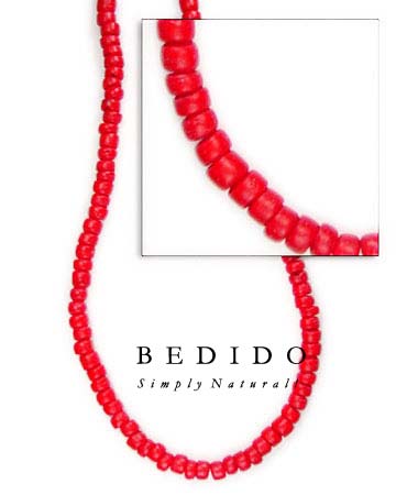 4-5mm Red Coco Pukalet Coco Beads Coco Necklace