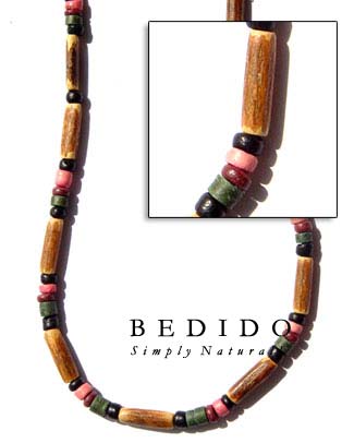Bamboo Tube Necklace Natural Necklace
