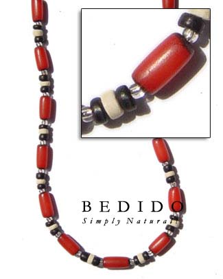 Red Buri Seed Necklace Seed Necklace