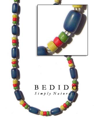 Blue Buri Seed Necklace Seed Necklace