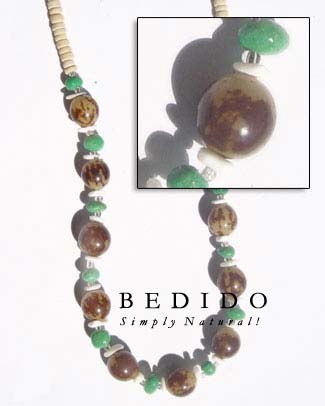 Buri Beads Necklace Seed Necklace