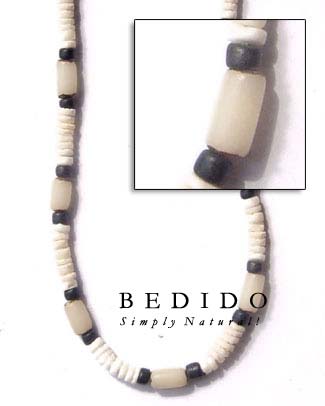 White Shell With White Seed Necklace