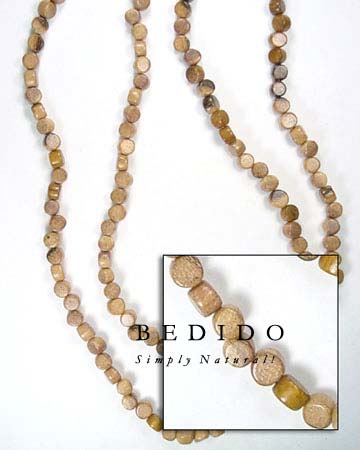 Robles Disc Side Drill Wood Beads Wooden Necklace