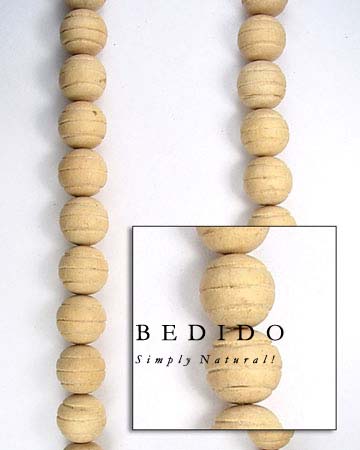 Natural White Woodbeads Wood Beads Wooden Necklace