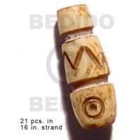 Natural bone tube groove