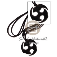 45mm black celtic carabao horn