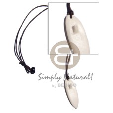 40mmx15mm white carabao bone surfboard