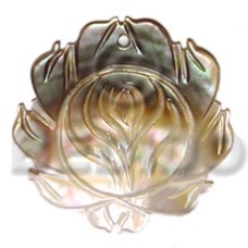 Carved black lip rose