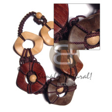 Macrame choker 5pcs. 42mm wavy
