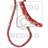 4-5mm coco pokalet. rich red