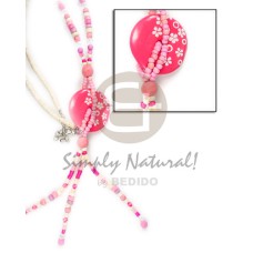 Pink 3 tassle disc