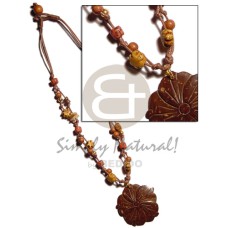 2 layer knotted brown cord