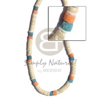 8mm coco heishe bleached