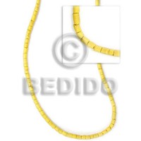 Yellow coco heishe 2-3mm