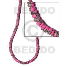 4-5mm coco pokalet. bright pink