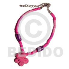 Fuschia pink 2-3mm coco heishe