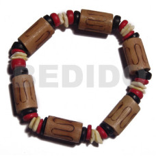 Bamboo tubes burning