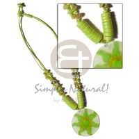 2 layer knotted lime green