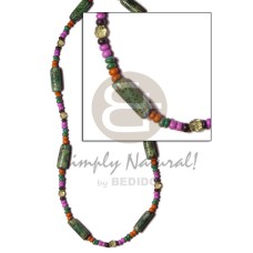 2-3mm coco pokalet orange lavender green