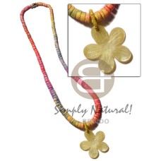 Graduated multicolored coco heishe