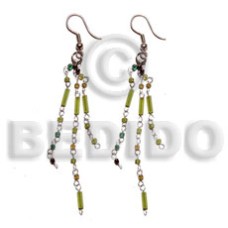 Dangling looped cut beads