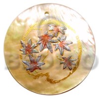 Round 40mm mop handpainted