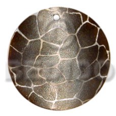 Round 40mm hammershell handpainted