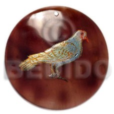 Round 40mm blacktab handpainted