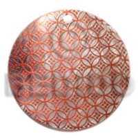 Round 40mm hammershell handpainted