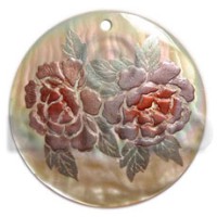 Round 40mm mop handpainted