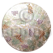 Round 40mm hammershell handpainted