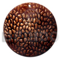 Round 40mm blacktab handpainted