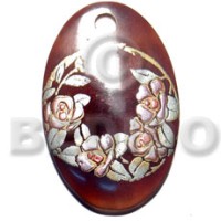 Oval 50mmx40mm blacktab shell