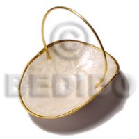 Capiz hat basket 60mmx65mmx72mm