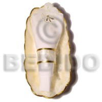 Capiz table napkin holder