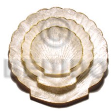 Capiz noble scallop plate