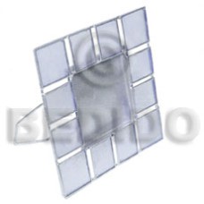 Capiz picture frame in silver