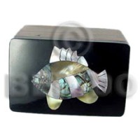 Wooden jewelry box inlaid