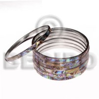Laminated inlaid paua abalonel in