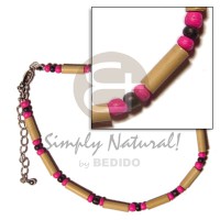 Bamboo 2-3mm black pink coco