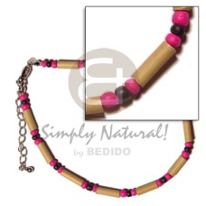 Bamboo 2-3mm black pink coco