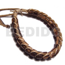 Palmwood cylinder wood beads in