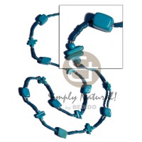 Blue wood beads coco