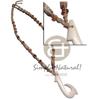 60mmx25mm carabao white bone hook