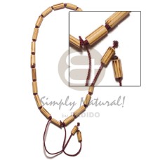 Bamboo macrame splashing wood