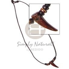 Antique horn coco beads