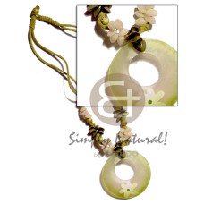 Double layer leather thong