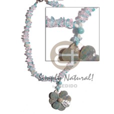 Pink aqua blue stone